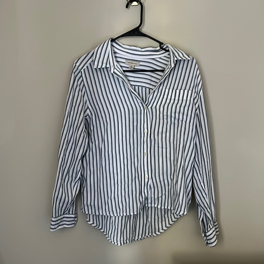 Calvin Klein Pinstripe Button Down